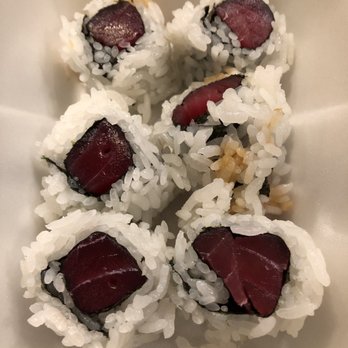 Samurai Sushi 2 - There is nothing fresh about this tuna roll. Zero. Nada. Nothing. It's nasty. - Sushi Bars Near Me - Hesperia, California Samurai Sushi 2 - There is nothing fresh about this tuna roll. Zero. Nada. Nothing. It's nasty. - Sushi Bars Near Me - Hesperia, California