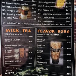 Viet House Restaurant - Menu drinks