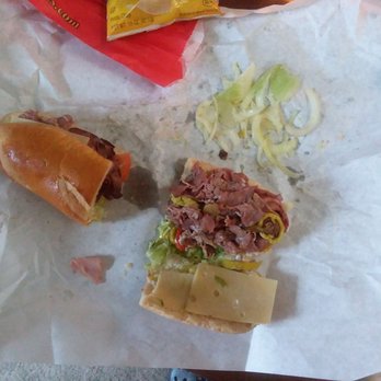 DiBella's Subs - My "No onions, roast beef and provolone sub, cut in thirds, with a side of ham". #itscalledlistening - Sandwiches Near Me - Rochester, New York