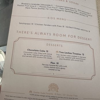 Huarike Peruvian Cuisine - Desserts - Peruvian Near Me - Clermont, Florida