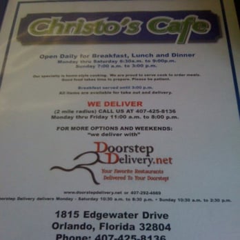 Christo's Cafe - Breakfast & Brunch Near Me - Orlando, Florida