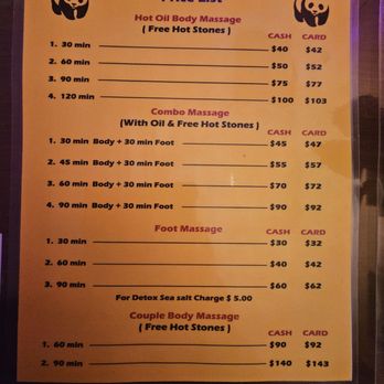 Panda Foot Massage - Prices - Massage Near Me - Downey, California