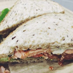Green Tidings - Salmon BLT without the B