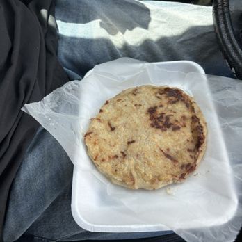 Pupuseria Aylin - Pork bean and cheese pupusa (revuelta) - Salvadoran Near Me - Houston, Texas Pupuseria Aylin - Pork bean and cheese pupusa (revuelta) - Salvadoran Near Me - Houston, Texas