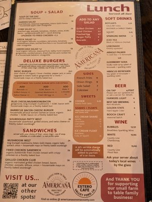 Menu photo 6 Americana Santa Rosa, CA Menu photo 6 Americana Santa Rosa, CA