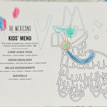 The Mexicano - Kids Menu! - Mexican Near Me - Phoenix, Arizona