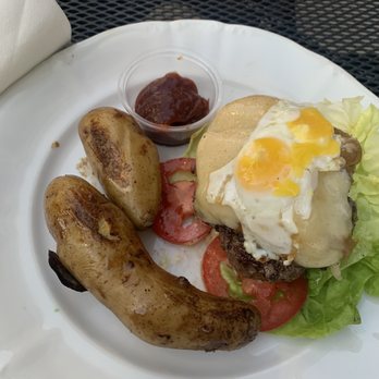 Quail State - Quail burger (no bun) - Cocktail Bars Near Me - Fresno, California
