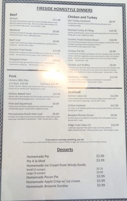 Menu photo 5 Hickory Ridge Restaurant Chambersburg, PA