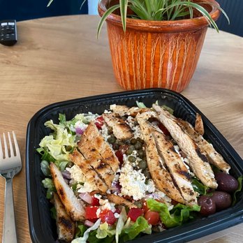 The Big Greek Cafe - Big Greek Salad with Chicken - Greek Near Me - Silver Spring, Maryland The Big Greek Cafe - Big Greek Salad with Chicken - Greek Near Me - Silver Spring, Maryland