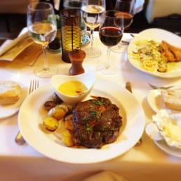 Rib eye steak with pepper sauce!!