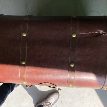 Colonial Van Lines - Punctured leather chest - Movers Near Me - Pompano Beach, Florida Colonial Van Lines - Punctured leather chest - Movers Near Me - Pompano Beach, Florida