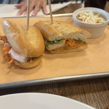 Firestone's - Sesame shrimp sandwich served cold. Excellent - New American Near Me - Erie, Pennsylvania Firestone's - Sesame shrimp sandwich served cold. Excellent - New American Near Me - Erie, Pennsylvania