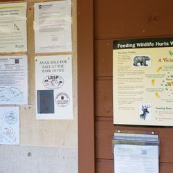 Lyman Run State Park - Bulletin boards to view with a small hiking map