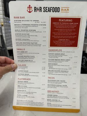 Menu photo 1 R&R Seafood Bar Baltimore, MD Menu photo 1 R&R Seafood Bar Baltimore, MD