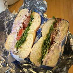 Nagle’s Bagels - Blue Velvet on a Plain Bagel