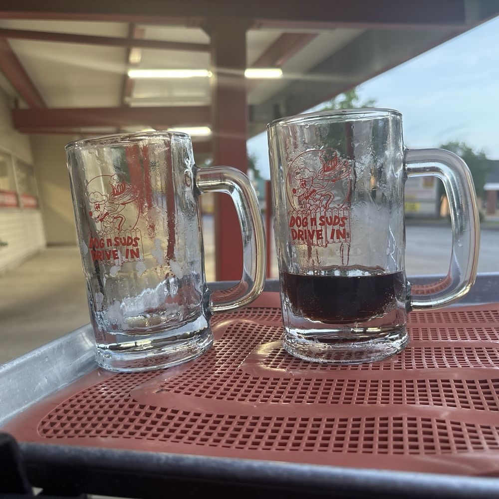 Dog N Suds - Root beer - in a frosted mug! Delish! - Burgers Near Me - West Lafayette, Indiana