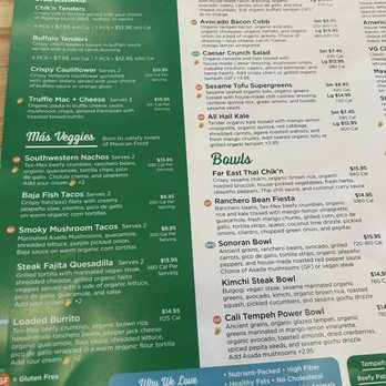 Veggie Grill by Next Level - Menu - Vegan Near Me - Cambridge, Massachusetts