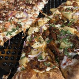 Half al pastor half chicken bacon