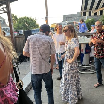 Captain Nick's Rock N' Roll Bar - Patio vibes on a Sunday afternoon - Bars Near Me - Block Island, Rhode Island