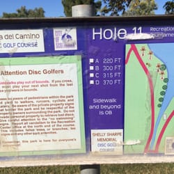 Vista Del Camino Disc Golf Course - Hole 11 over the water
