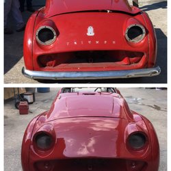 Body Shop Total Car Care - My TR3 after the new paint