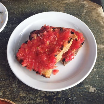 Bar Raval - Tomato bread. - Spanish Near Me - Toronto, Ontario