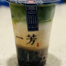 Brown Sugar Pearl Matcha Latte / 黑糖粉圓抹茶鮮奶 Brown Sugar Pearl Matcha Latte / 黑糖粉圓抹茶鮮奶