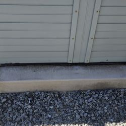 Accent Spas - showing the wet spot from the slow leak under spa