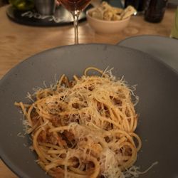 Cancino - Spaghetti with bolognese sauce (not on menu but they accommodated)