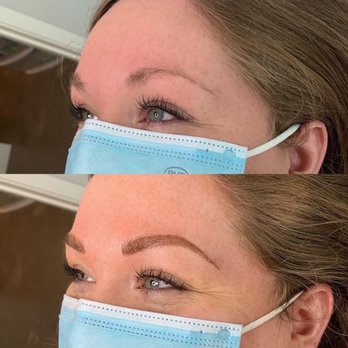 Hedged Brows - Before and after - Permanent Makeup Near Me - Draper, Utah