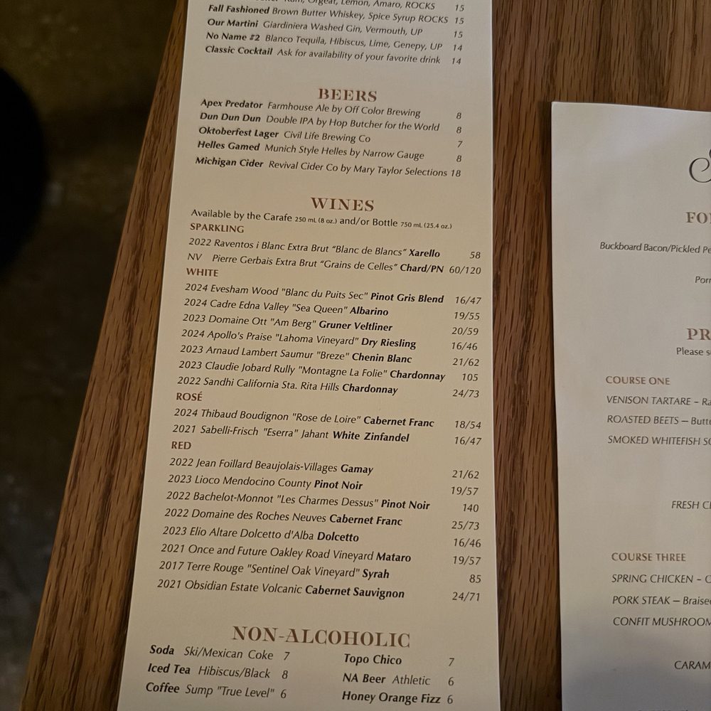 Robin Restaurant - Drink menu - New American Near Me - St. Louis, Missouri