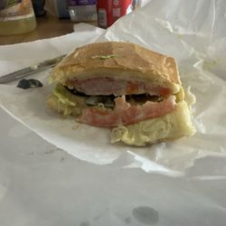 Seven Star Food Mart - Hmmmm. In this photo is my Cuban Sandwich. Go and get yours.