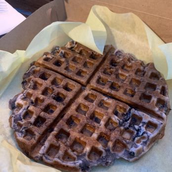 Boba Corner - Dirty taro mochi waffle (taro with Oreo inside) - Juice Bars & Smoothies Near Me - Brentwood, California Boba Corner - Dirty taro mochi waffle (taro with Oreo inside) - Juice Bars & Smoothies Near Me - Brentwood, California