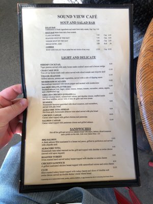 Menu photo 4 Sound View Cafe Seattle, WA