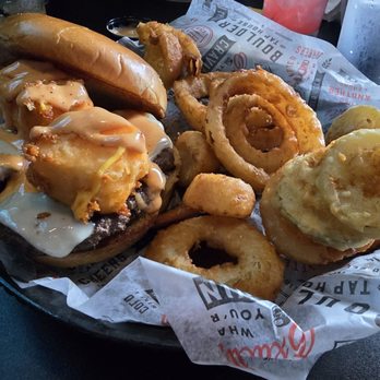 Boulder Tap House - Cheese Curd Cheese Burger - Sports Bars Near Me - Baxter, Minnesota Boulder Tap House - Cheese Curd Cheese Burger - Sports Bars Near Me - Baxter, Minnesota