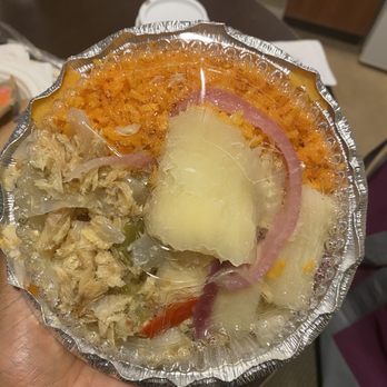 La Cabana Rodriguez - Rodriguez Fried Chicken - Salt fish, yucca, Spanish rice plate - Latin American Near Me - Brooklyn, New York La Cabana Rodriguez - Rodriguez Fried Chicken - Salt fish, yucca, Spanish rice plate - Latin American Near Me - Brooklyn, New York
