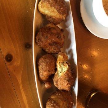 El Moro Spirits & Tavern - Fritters with Cheese Sauce - New American Near Me - Durango, Colorado El Moro Spirits & Tavern - Fritters with Cheese Sauce - New American Near Me - Durango, Colorado