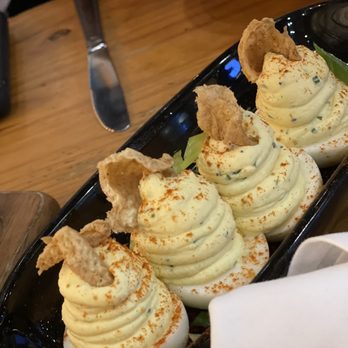 The Rustic - Deviled eggs... cute but not the best flavor. - New American Near Me - Dallas, Texas The Rustic - Deviled eggs... cute but not the best flavor. - New American Near Me - Dallas, Texas