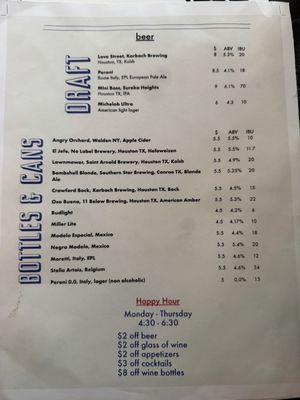 Menu photo 3 Rocco's Houston, TX
