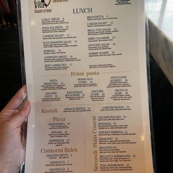 Bella Vita - Lunch menu - Italian Near Me - Las Vegas, Nevada Bella Vita - Lunch menu - Italian Near Me - Las Vegas, Nevada
