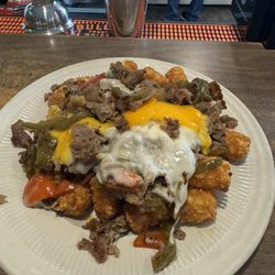Remington's Tavern - Tatar tot cheeseburger