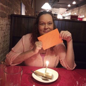Edward's Steakhouse - Cheesecake and bday card from Edwards - Steakhouses Near Me - Clarksville, Tennessee