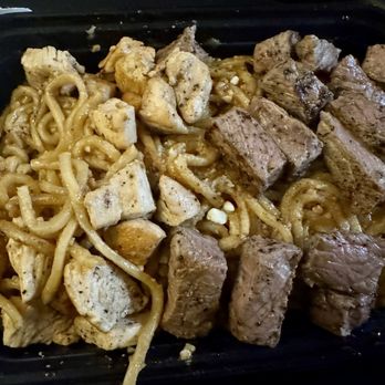 MexiHibachi - NY Steak and Chicken with Garlic Noodles - Teppanyaki Near Me - Pinole, California
