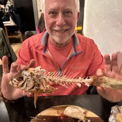 Carcass of red snapper