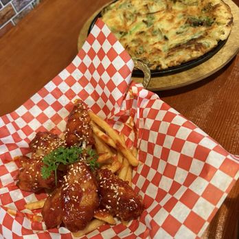 Minari - 6 Piece Chicken, A9. Plain Pancake - Korean Near Me - San Bruno, California Minari - 6 Piece Chicken, A9. Plain Pancake - Korean Near Me - San Bruno, California