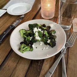 Charred Broccoli with feta. So good! Charred Broccoli with feta. So good!