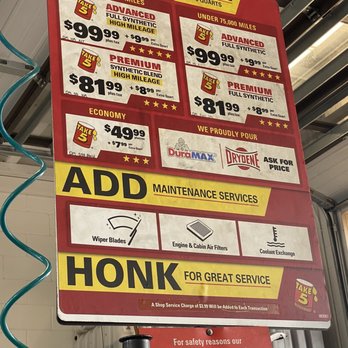 Take 5 Oil Change - Oil Change Stations Near Me - Bradenton, Florida