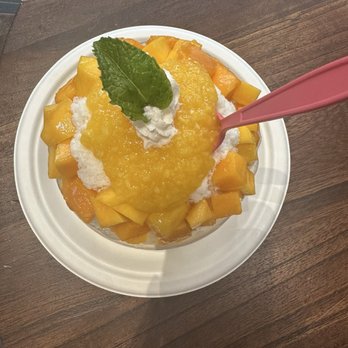 Noon Ice Bowl - Mango - Shaved Snow Near Me - Los Angeles, California Noon Ice Bowl - Mango - Shaved Snow Near Me - Los Angeles, California