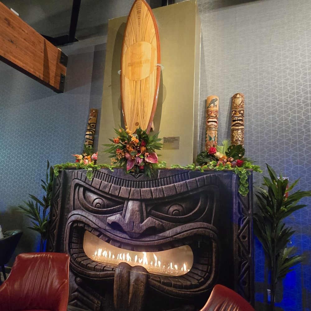 Cutwater Spirits - Tiki fire place - Distilleries Near Me - San Diego, California Cutwater Spirits - Tiki fire place - Distilleries Near Me - San Diego, California