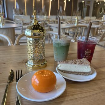 Marib Coffee - Orange fruit pastry, cheesecake, salted date matcha, dragonfruit refresher - Middle Eastern Near Me - Westerville, Ohio Marib Coffee - Orange fruit pastry, cheesecake, salted date matcha, dragonfruit refresher - Middle Eastern Near Me - Westerville, Ohio